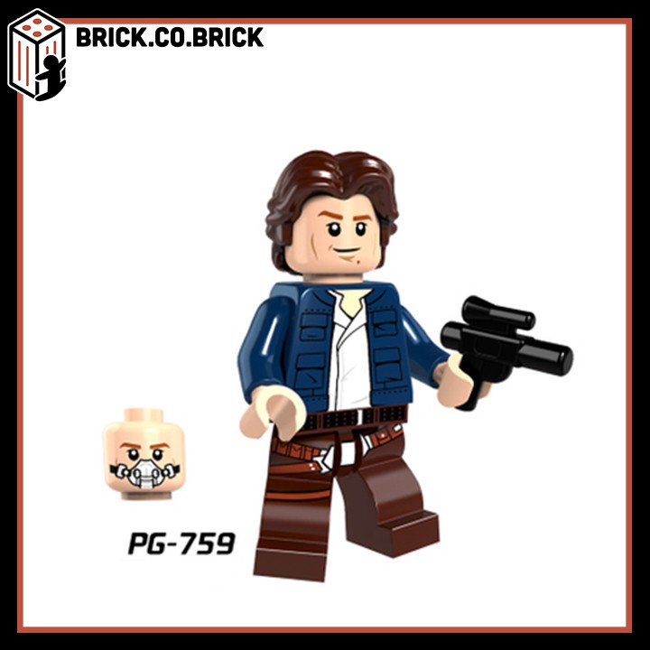 Lego Lính Praetprian Mô hình Chiến tranh giữa các vì sao Minifgure Star Wars Han Solo Leia Luke PG816-PG821