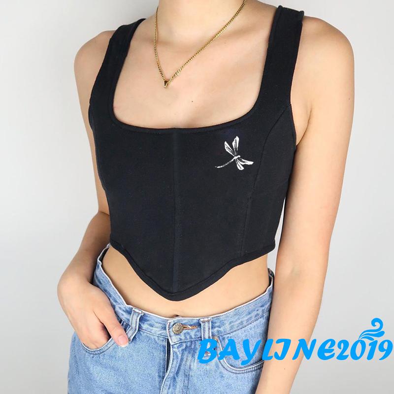 Áo Dây Nữ Cổ Chữ U Cộc Tay Quyến Rũ