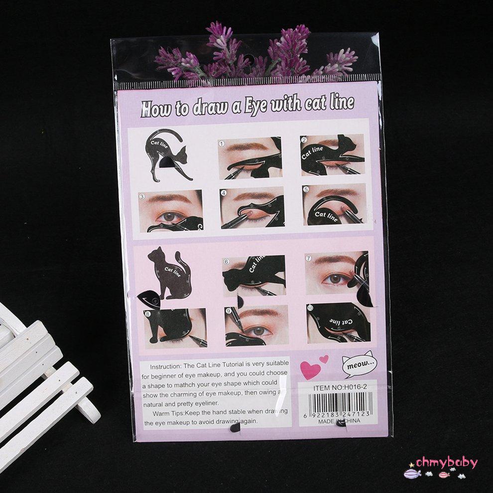 Mẫu Chì kẻ mắt Cat Eye Tail Eyeliner Stencil Công cụ định hình Thẻ mẫu lông mày [8/17]