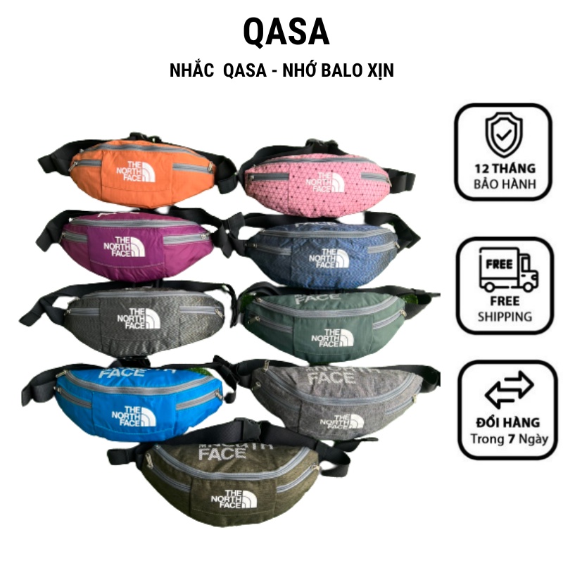 Túi bao tử đeo chéo TNF đeo bụng đeo ngực thời trang nam nữ unisex chống nước phong cách thể thao