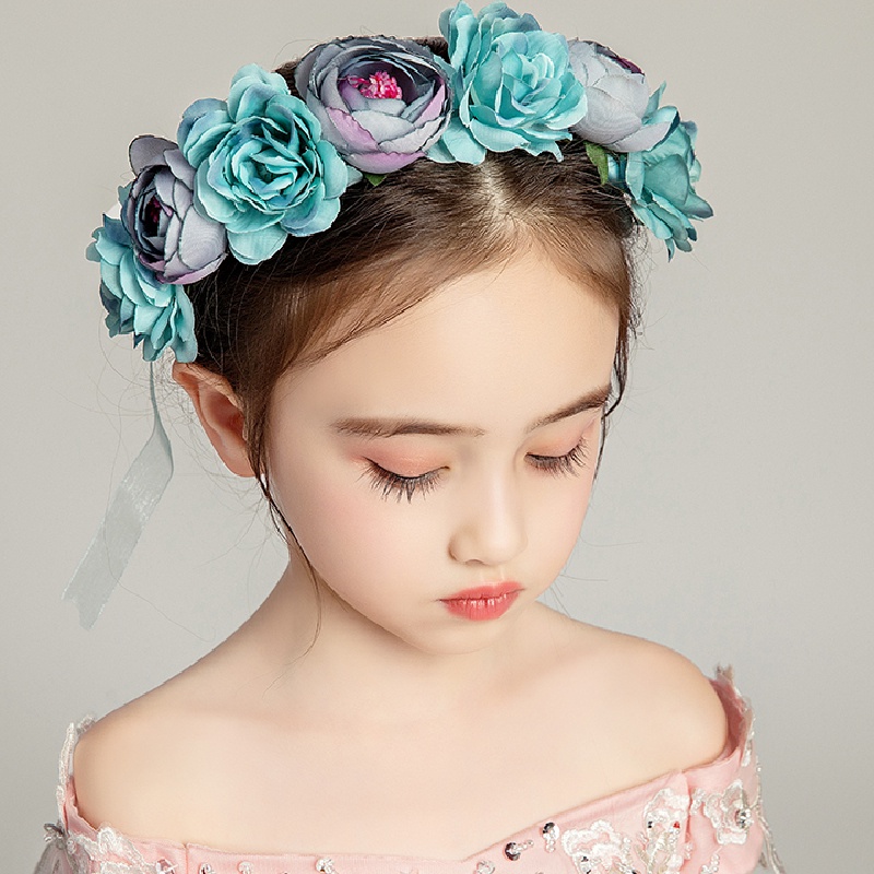 Vòng Hoa Hồng Cài Tóc Thời Trang Cho Cô Dâu