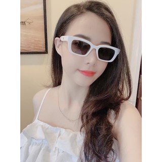 Kính râm nữ thời trang màu trắng đi chơi, đi biển chống tia UV. Hàng đẹp loại 1