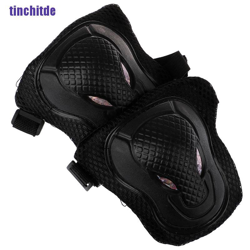 [Tinchitde] 6Pcs Kneepad Motorcycle Bicycle Knee Protector Ski Skateboard Knee Pads Guard [Tin]