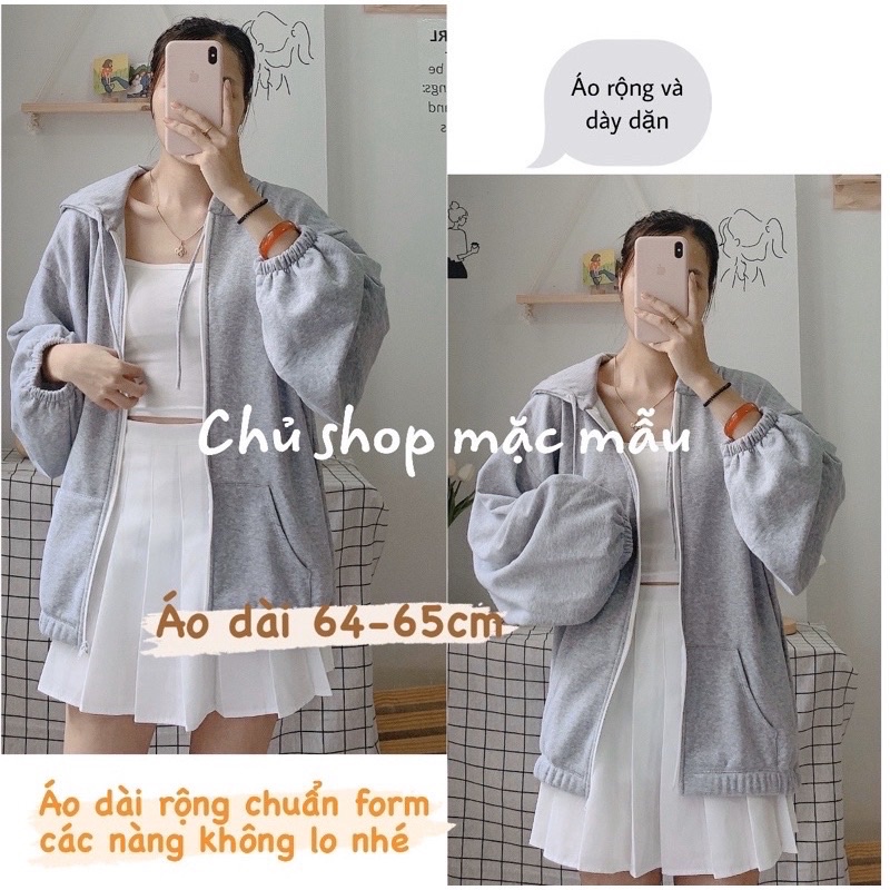 [Ảnh thật/Video]Áo Khoác Nỉ Đỏ đô cá tính Khóa Zip Oversize- Hoodie dáng thụng form rộng dài tay.