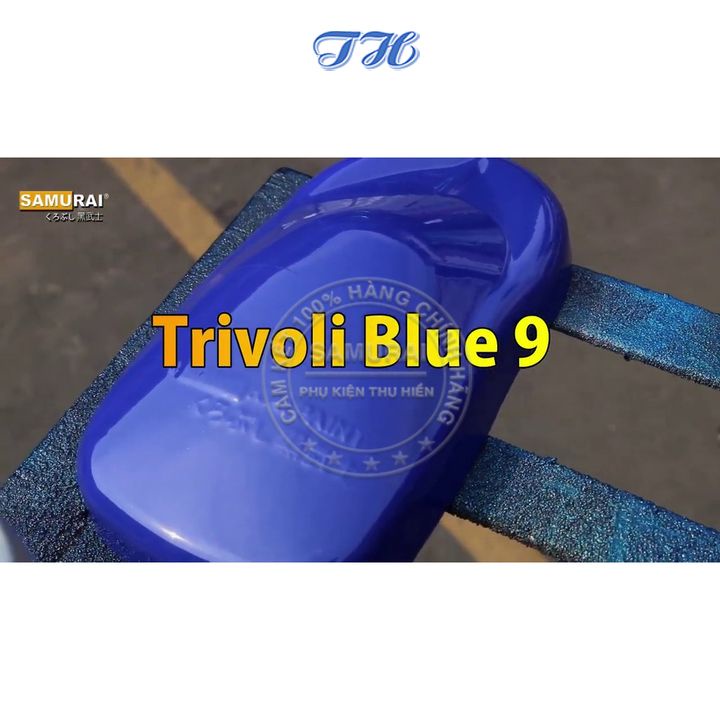 Sơn Xịt Samurai chuyên dùng cho xe máy Màu xanh Trivoli 19/9 chống cháy, chống rạn nứt, vòi xịt chống chảy