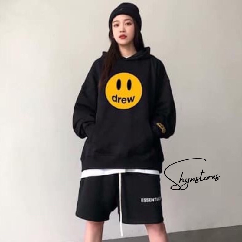 Áo khoác nỉ hoodie drew Shynstores vải nỏ bông mỏng giá rẻ 3 màu (freeship)