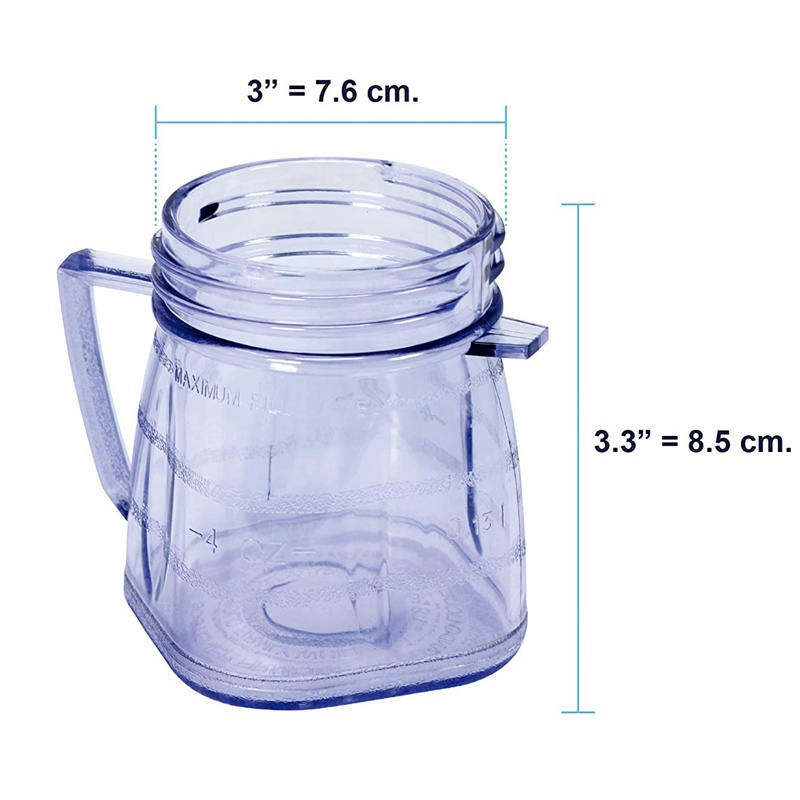 Bộ phận thay thế 2 gói cho Oster Izer Hầu hết các phụ kiện máy xay sinh tố tương thích với 1 cốc lọ nhựa Mini