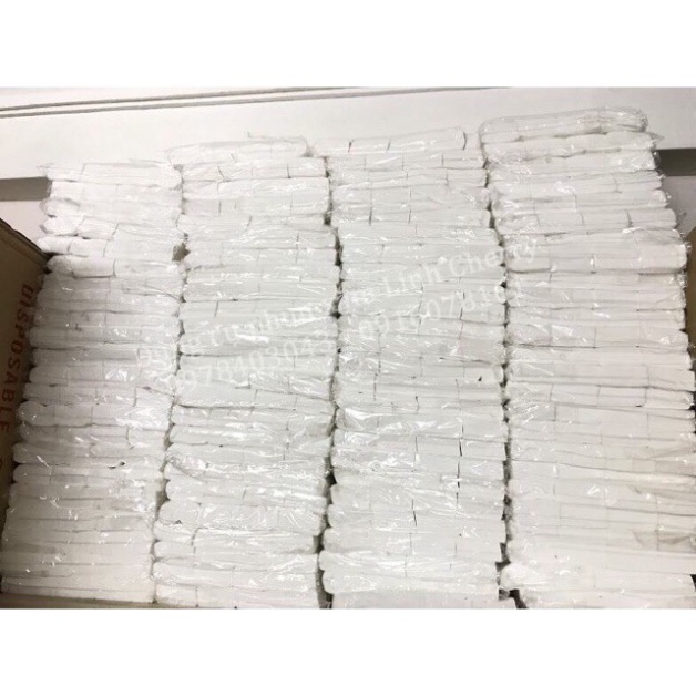Bông tảy trang, Bông cắt sẵn bông lau phun xăm thẩm mỹ 1000 Miếng. 7 x 6cm