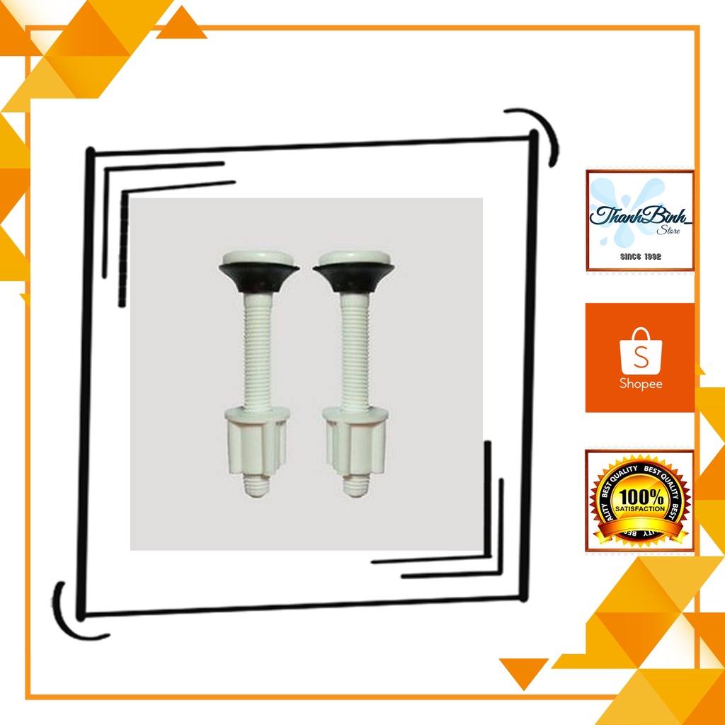 CHÂN ỐC NẮP BỒN CẦU NHỰA TRẮNG
