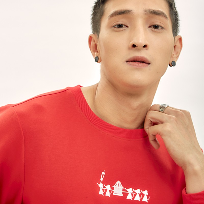 Áo thun nam dài tay CIZA cổ tròn vải cotton cao cấp trẻ trung năng động ATDR11