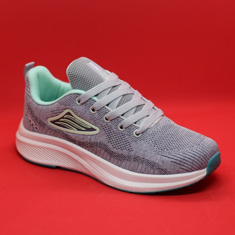Giày sneaker nam nữ thương hiệu wanno màu xám, vải lưới mềm thoáng khi, bảo hành 12 tháng. Mẫu mã đa dạng