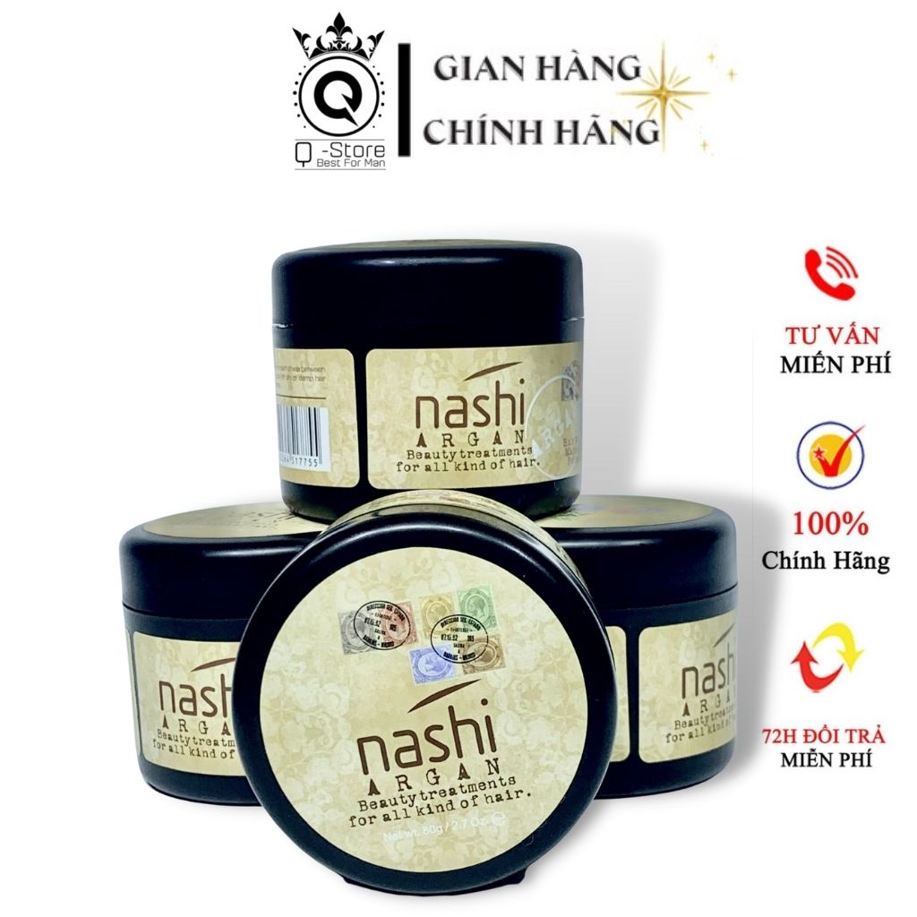 Wax vuốt Tóc NASHI 80g , Sáp Vuốt Tóc Chính hãng Tạo Kiểu, Giữ Nếp Tạo Độ Phồng Cho Tóc 24h