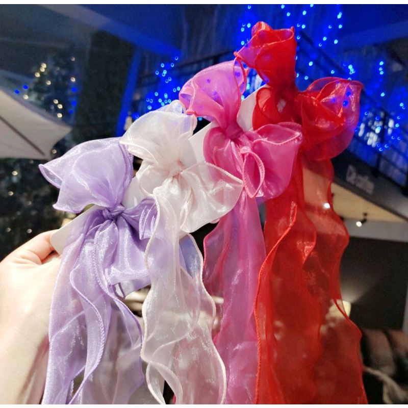 Cài kẹp tóc nơ dài ruy băng phong cách Hàn Quốc cổ trang Lh0917399527