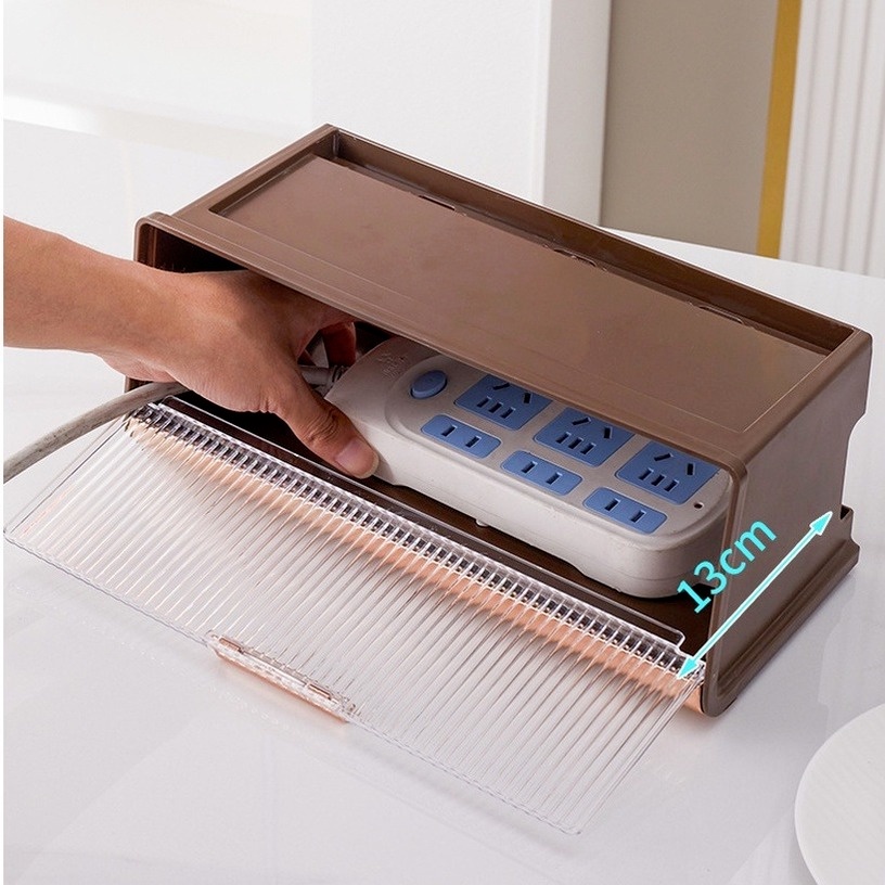 Hộp đựng wifi treo tường Hộp Đựng Bộ Định Tuyến WIFI Bằng Nhựa Hai Lớp Tiện Lợi Ốp Không Dây Treo Tường Tiện Lợi  Lưu Trữ Bo Mạch Nguồn Hộp