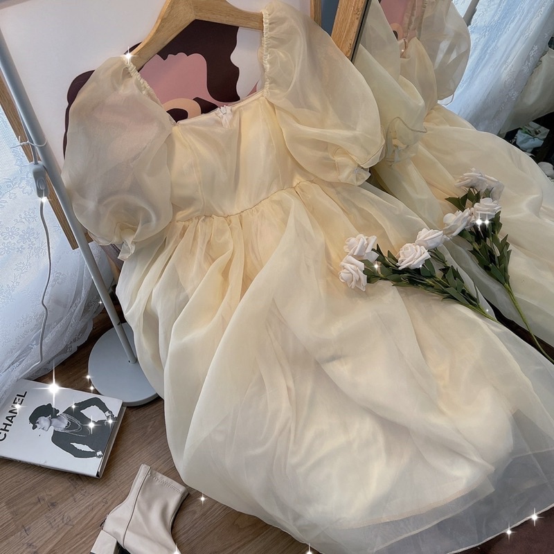 Đầm voan xoè babydoll