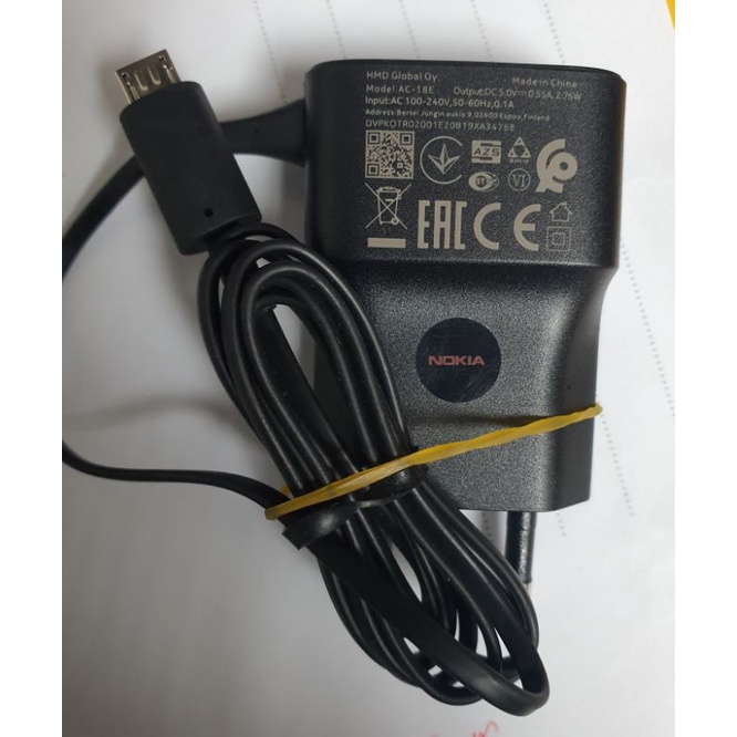 Sạc xịn Nokia AC-18E Chuẩn sạc micro USB