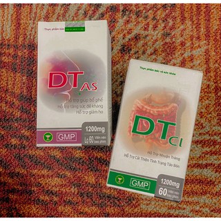 Combo 2 Thực phẩm hỗ trợ nhuận tràng-DTCl + 1 Thực phẩm chống siêu vi lây đường hô hấp - DTAs
