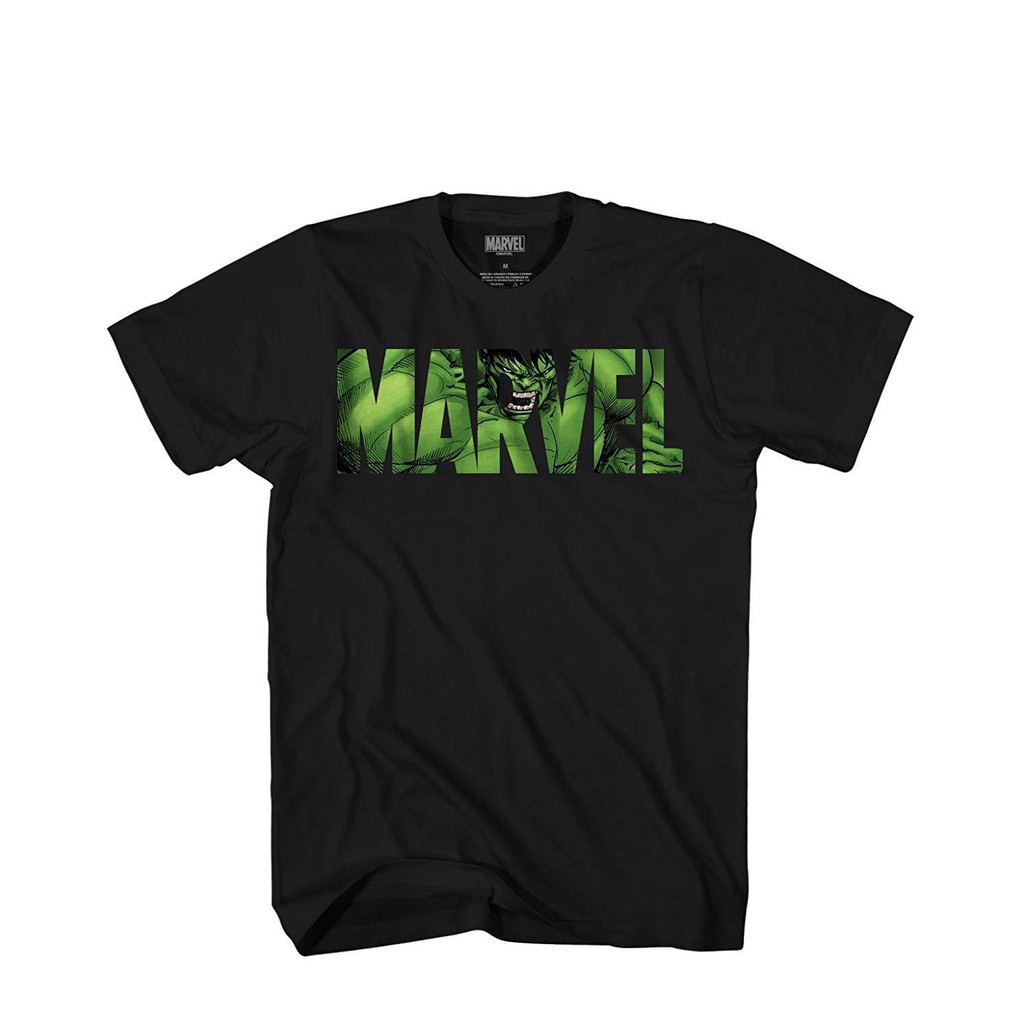Áo thun ngắn tay in Logo nhân vật siêu anh hùng Marvel dành cho nam