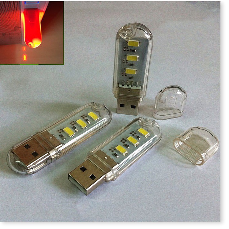 Thanh đèn LED mini 8 bóng, 24 bóng siêu sáng cổng cắm USB thích hợp để bàn học, đọc sách đầu giường