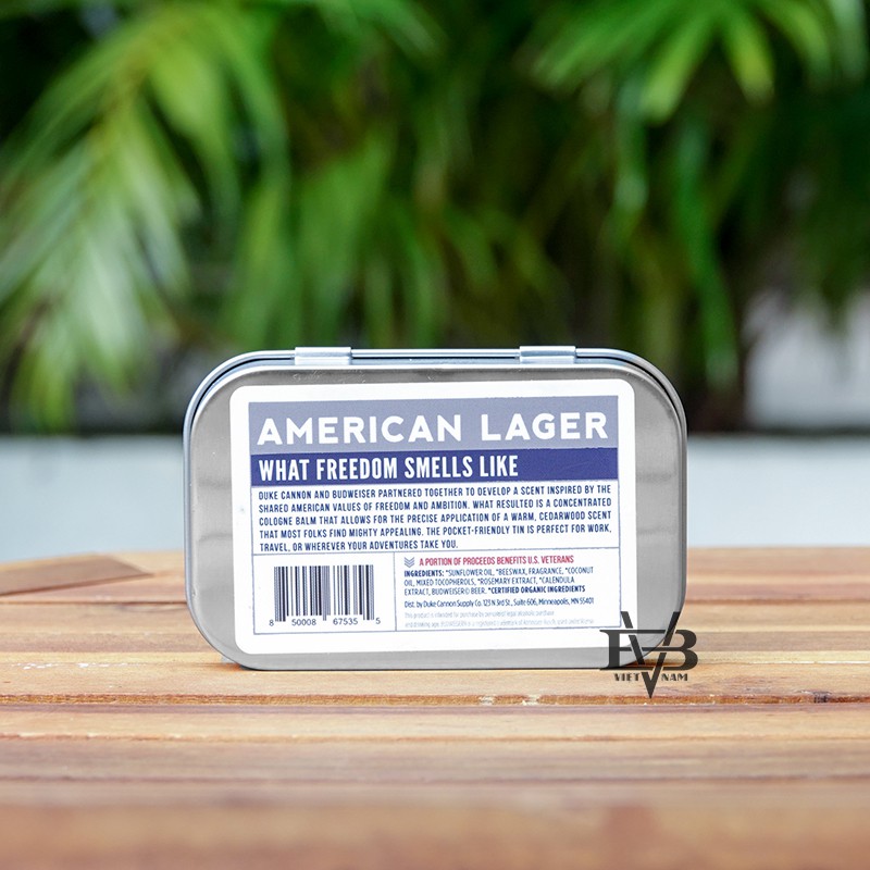Nước hoa khô Duke Cannon American Lager Cedarwood 1.5 oz 100% USA