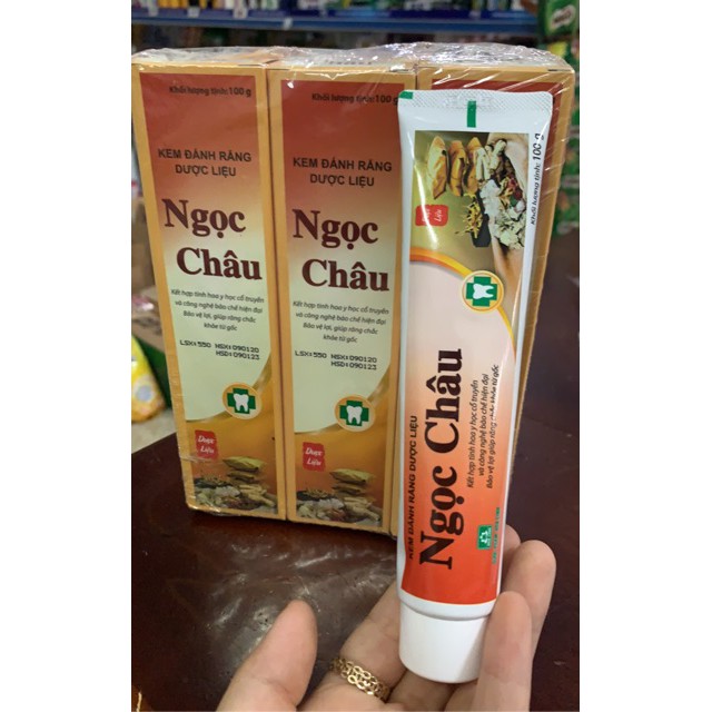 Kem Đánh Răng Dược Liệu Ngọc Châu 100g