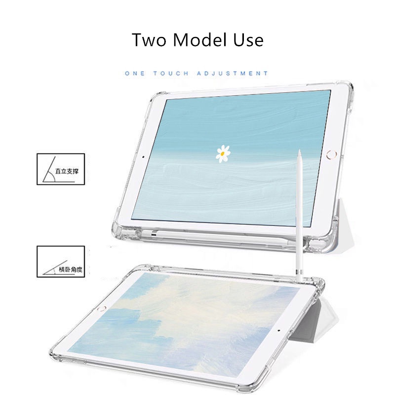 Bao Da Có Ốp Trong TPU Trong Suốt Thích hợp Cho iPad Air4 Pro11" 2020 2021 10.2" 7th 8th Air3/Pro 10.5" mini4/5
