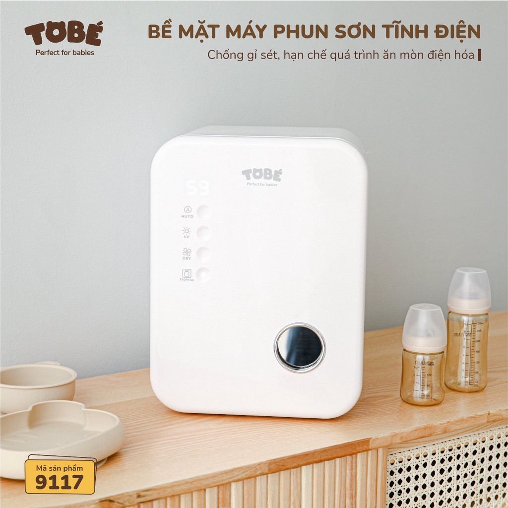 Máy tiệt trùng UV WIN 01 Tobé tiệt trùng UV, sấy khô, bảo quản đồ dùng của bé dung tích 17L hàng cao cấp