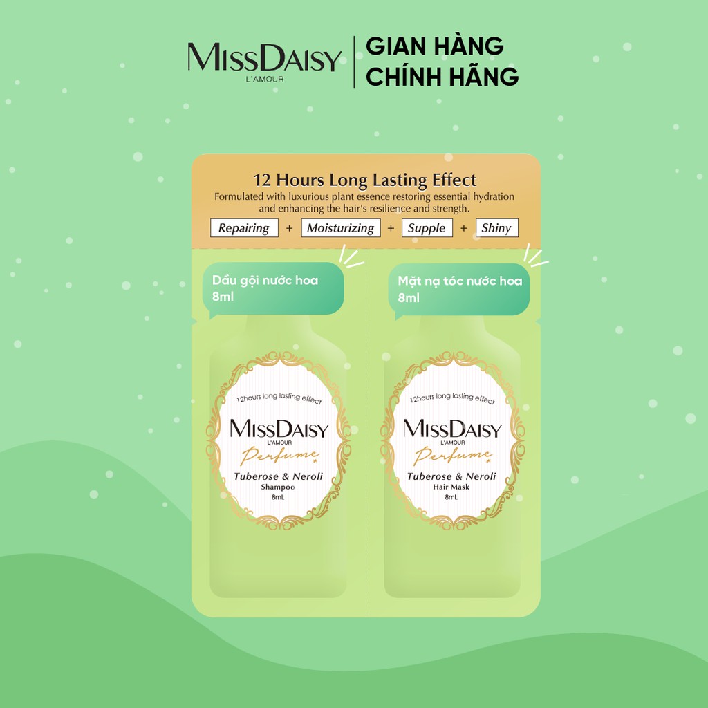 Bộ Dùng Thử Chăm Sóc Tóc Hương Nước Hoa MISSDAISY Chiết Xuất Hoa Huệ & Hoa Cam | BigBuy360 - bigbuy360.vn