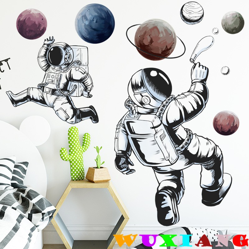 Giấy Dán Tường Hình Phi Hành Gia Đẹp Mắt