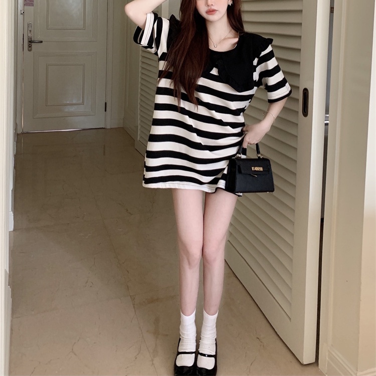 Đầm PERTY cổ búp bê thời trang mùa hè Hàn Quốc cho nữ