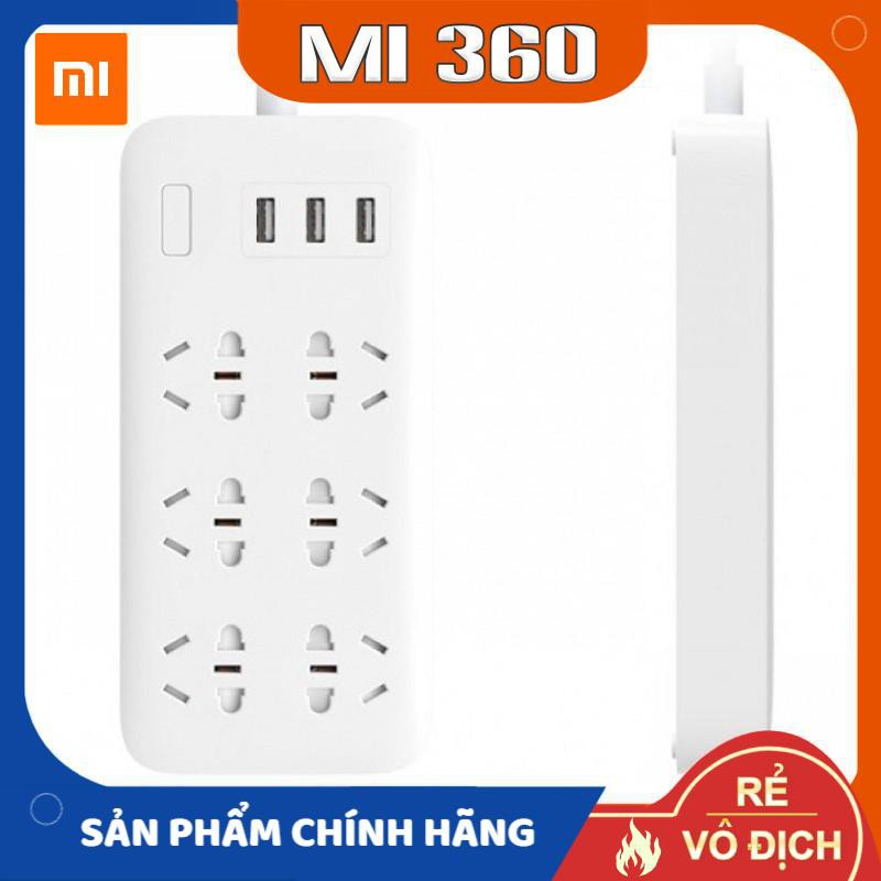 Ổ Cắm Điện Xiaomi Powerstrip 6 Holes 3 USB Chính Hãng