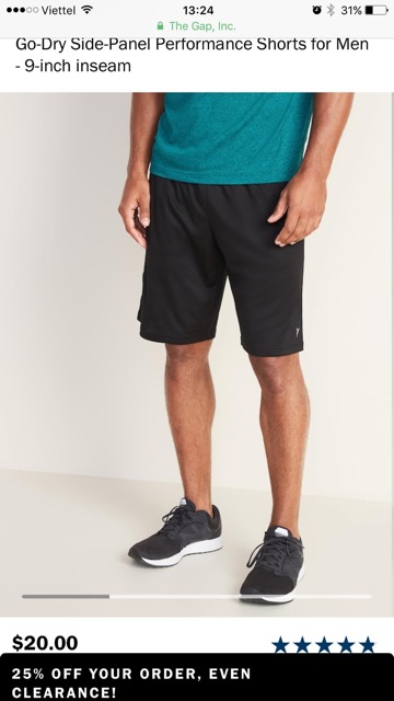 Quần Short Thể Thao Nam Active