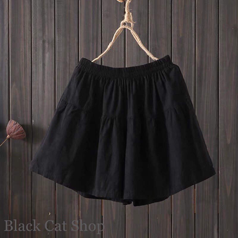 quần nữ đùi giả váy chất đũi nhiều màu siêu mát cho mùa hè mát mẻ | BigBuy360 - bigbuy360.vn