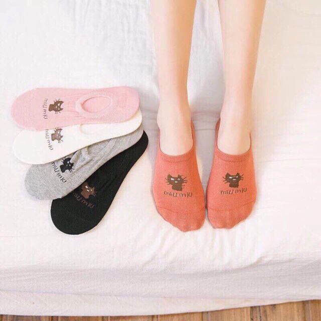 Set 5 - 10 Đôi Tất Hài Con Mèo Cho Nữ