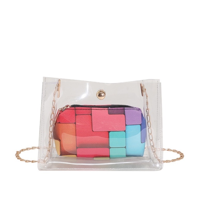 Túi Đeo Chéo Trong Suốt Chất Liệu pvc Chống Thấm Nước NB00203