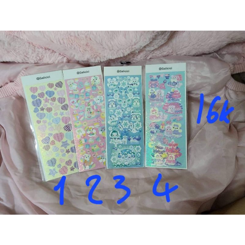 Miếng dán sticker trang trí top loader, sổ, thiệp style Hàn