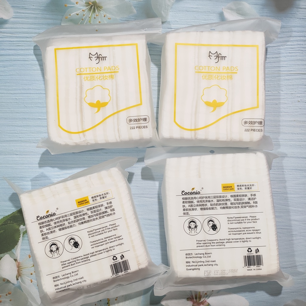 Bông tẩy trang 222 miếng-Cotton pads Coconio