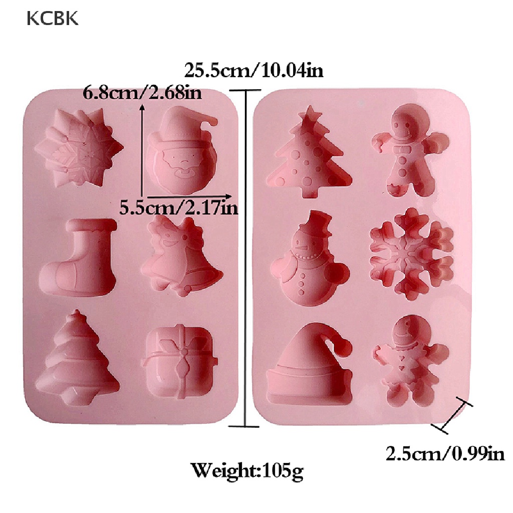Khuôn Silicone Làm Bánh Hình Cây Thông &amp; Chuông Giáng Sinh