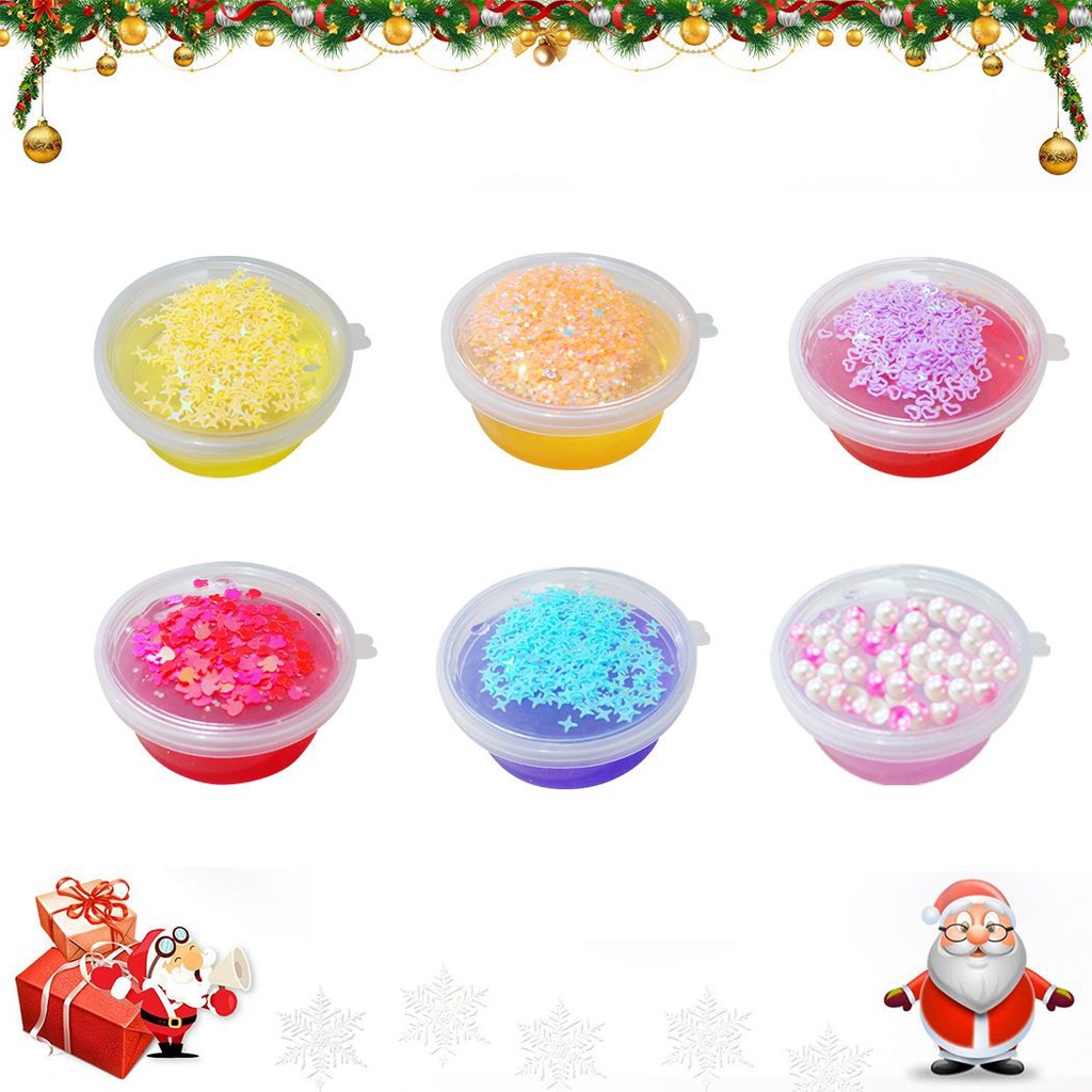 Lịch slime mềm mại đếm ngược 24 ngày đến Giáng Sinh quà tặng xinh xắn cho trẻ đẹp mắt