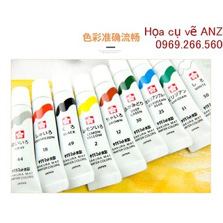 Màu nước SAKURA MAT WATER COLORS LAMINATED