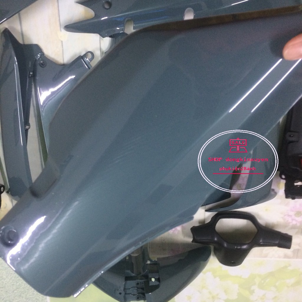 Bộ dàn áo xe wave thái -vỏ nhựa xe wave alpha 110 -wave ZX -wave nhỏ -wave Màu Xi Măng -nhựa ABS