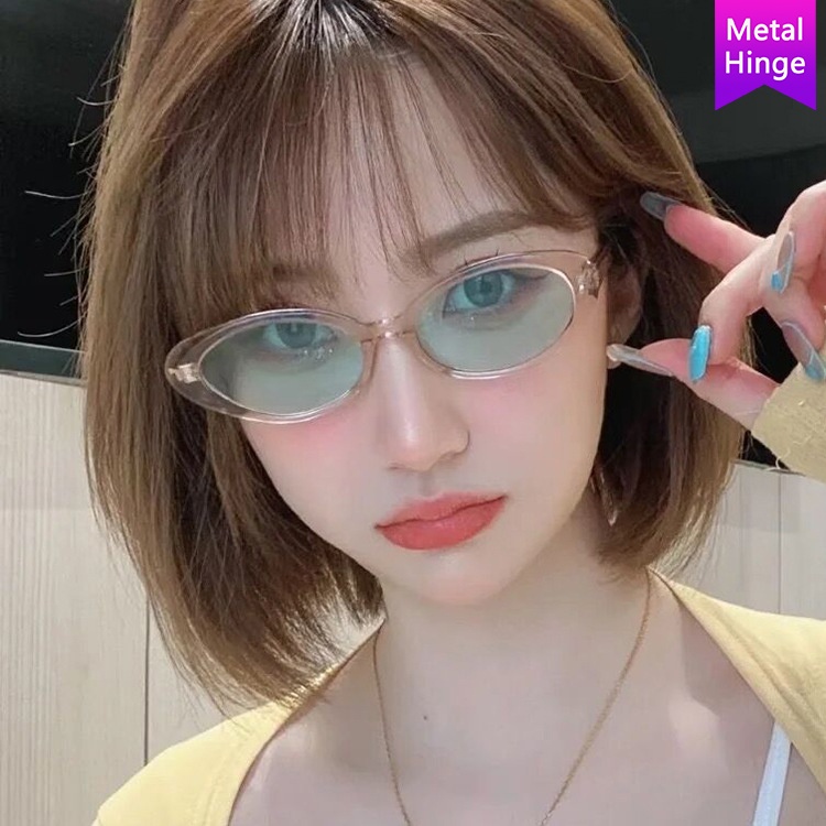 Kính mát gọng hình trái xoan thời trang unisex phong cách Âu Mỹ 2021