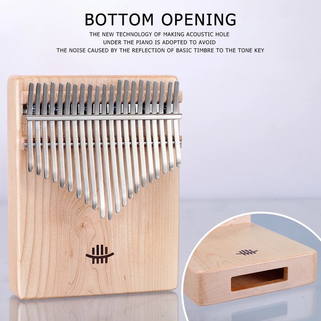 Đàn kalimba 21 phím HLURU Tặng búa chỉnh âm âm vang phím chuẩn