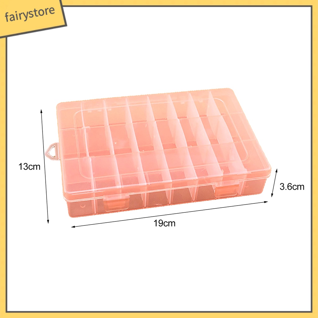 Hộp đựng trang sức bằng nhựa 24 ngăn tiện dụng