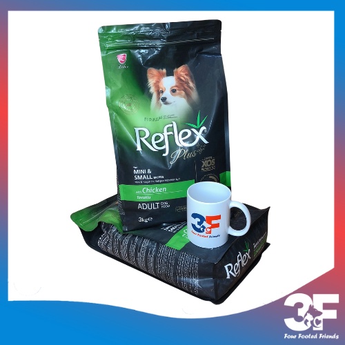 Thức Ăn Hạt Chó Reflex Plus Mini &amp; Breeds Vị Gà Cho Chó Con Và Chó Nhỏ Bao 3Kg