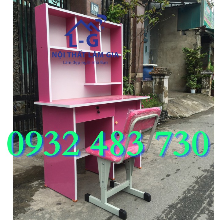 Bàn học sinh liền kệ sách tiểu học -cấp 2- cấp 3 tiện dụng size 1m*1m45*45 | BigBuy360 - bigbuy360.vn