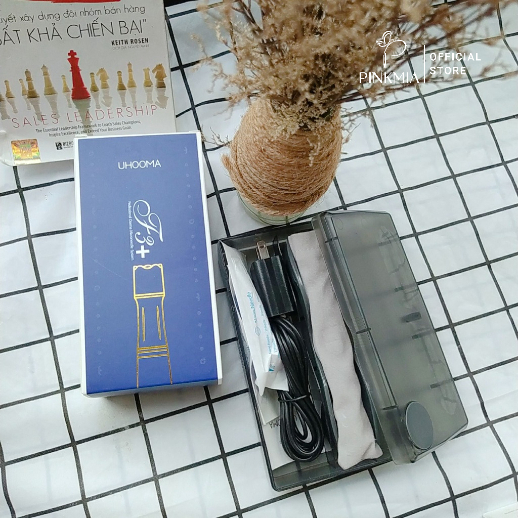 (Chính hãng) Máy Phi Kim, Máy Lăn Kim Uhooma F3 Tích Điện Cao Cấp Cấy Tảo Cấy Trắng