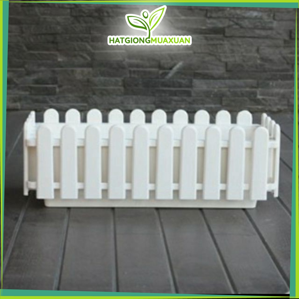 [HOT] 2 chậu hàng rào trồng cây hoa đẹp (44cm x20cm x15cm) c/lượng, hg C/ty.