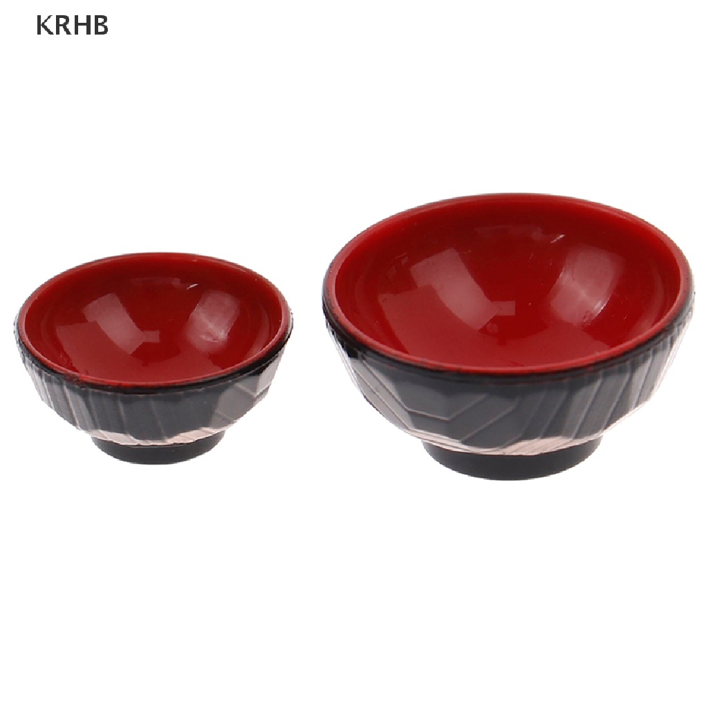 Set 2 Chén Dĩa Đồ Chơi Mini Tỉ Lệ 1: 12 Dành Cho Nhà Búp Bê Mới