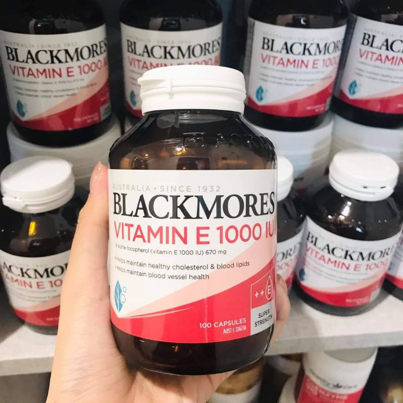 Vitamin E Blackmores 1000IU của Úc 100v